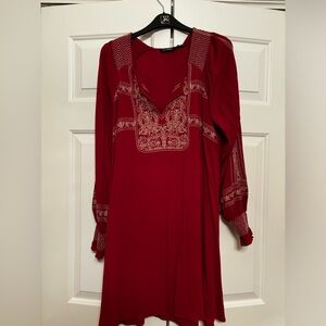 Blu Pepper Red Midi Dress